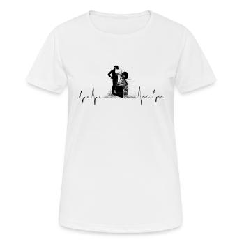 Tourneurs Drechselbank Drechsel - T-shirt respirant Femme - blanc - Devant - AI Model Female 172 dark (172cm)