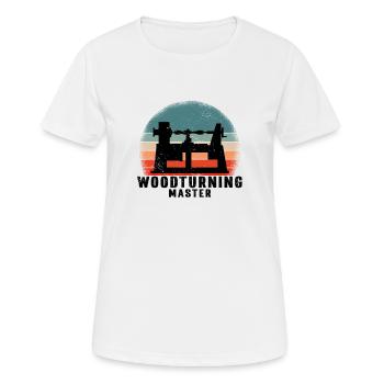 Tourneurs Drechselbank Drechsel - T-shirt respirant Femme - blanc - Devant - AI Model Female 172 dark (172cm)