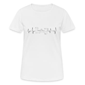 Tourneurs Drechselbank Drechsel - T-shirt respirant Femme - blanc - Devant - AI Model Female 172 dark (172cm)
