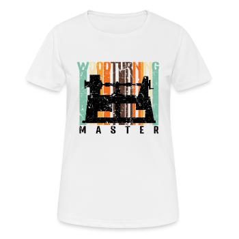 Tourneurs Drechselbank Drechsel - T-shirt respirant Femme - blanc - Devant - AI Model Female 172 dark (172cm)