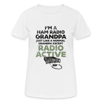Amateurfunk Funk CD Ham Radio Operator - Frauen T-Shirt atmungsaktiv - Weiß - Vorne - AI Model Female 172 dark (172cm)