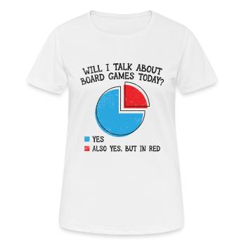 Brettspiel spielen Spieleabend Würfelspiel - Frauen T-Shirt atmungsaktiv - Weiß - Vorne - AI Model Female 172 dark (172cm)