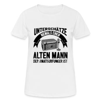 Amateurfunk Funk CD Ham Radio Operator CB Funker - Frauen T-Shirt atmungsaktiv - Weiß - Vorne - AI Model Female 172 dark (172cm)