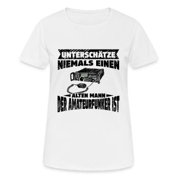 Amateurfunk Funk CD Ham Radio Operator CB Funker - Frauen T-Shirt atmungsaktiv - Weiß - Vorne - AI Model Female 172 dark (172cm)
