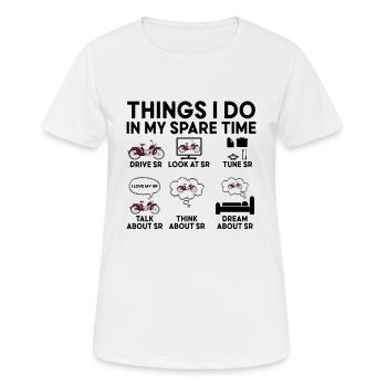 SR Moped - Women's Breathable T-Shirt - white - Front - AI Model Female 172 dark (172cm)