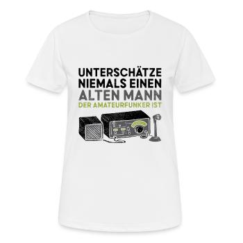 Amateurfunk Funk CD Ham Radio Operator CB Funker - Frauen T-Shirt atmungsaktiv - Weiß - Vorne - AI Model Female 172 dark (172cm)