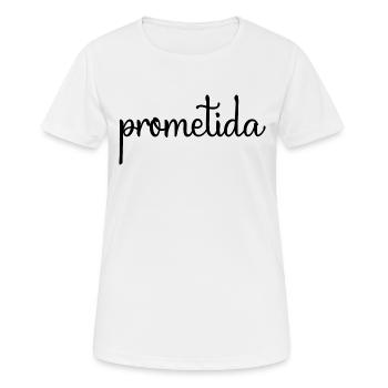 Prometida Fiancée Engagement Wedding Bride To Be - Women's Breathable T-Shirt - white - Front - AI Model Female 172 dark (172cm)