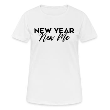 Neujahr Neues Ich - Frauen T-Shirt atmungsaktiv - Weiß - Vorne - AI Model Female 172 dark (172cm)