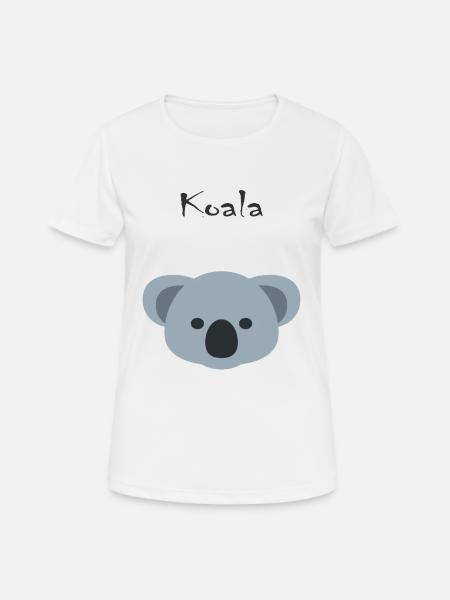 Koala - Dame T-shirt svedtransporterende - hvid