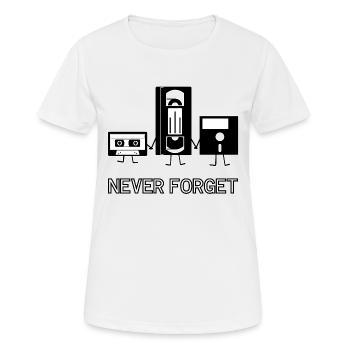 Ne jamais oublier - T-shirt respirant Femme - blanc - Devant - AI Model Female 172 dark (172cm)
