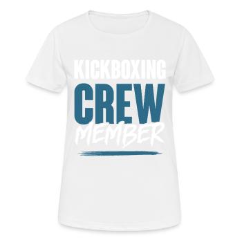 Kickboxing Crew - Frauen T-Shirt atmungsaktiv - Weiß - Vorne - AI Model Female 172 dark (172cm)