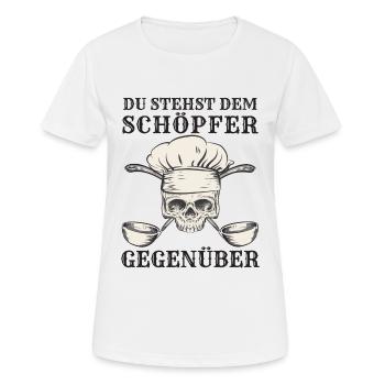 Koch Kochen Köche Gastronomie - Frauen T-Shirt atmungsaktiv - Weiß - Vorne - AI Model Female 172 dark (172cm)