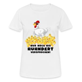 hühner hühnerleben hühnerhaufen - Frauen T-Shirt atmungsaktiv - Weiß - Vorne - AI Model Female 172 dark (172cm)
