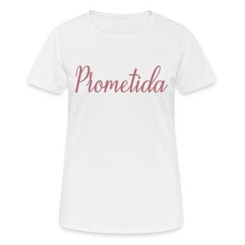 Prometida Fiancée Engagement Wedding Bride To Be - Women's Breathable T-Shirt - white - Front - AI Model Female 172 dark (172cm)