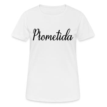 Prometida Fiancée Engagement Wedding Bride To Be - Women's Breathable T-Shirt - white - Front - AI Model Female 172 dark (172cm)