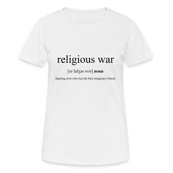 Religious War definition - Women's Breathable T-Shirt - white - Front - AI Model Female 172 dark (172cm)