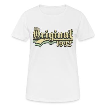 Geboren in 1992 - Frauen T-Shirt atmungsaktiv - Weiß - Vorne - AI Model Female 172 dark (172cm)
