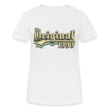 Geboren in 1990 - Frauen T-Shirt atmungsaktiv - Weiß - Vorne - AI Model Female 172 dark (172cm)