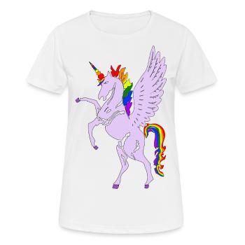 Unicorn - Women's Breathable T-Shirt - white - Front - AI Model Female 172 dark (172cm)