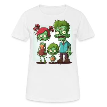 Unité des morts-vivants - T-shirt respirant Femme - blanc - Devant - AI Model Female 172 dark (172cm)