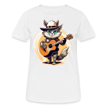 Musiker Foxtrot - Frauen T-Shirt atmungsaktiv - Weiß - Vorne - AI Model Female 172 dark (172cm)