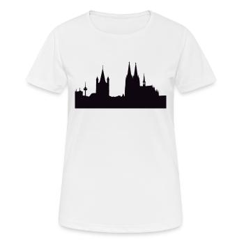 COLOGNE / COLLECTION COLOGNE - T-shirt respirant Femme - blanc - Devant - AI Model Female 172 dark (172cm)