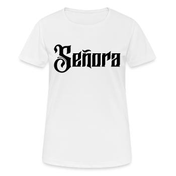 Señora Engagement Bride To Be Wedding Party - Women's Breathable T-Shirt - white - Front - AI Model Female 172 dark (172cm)