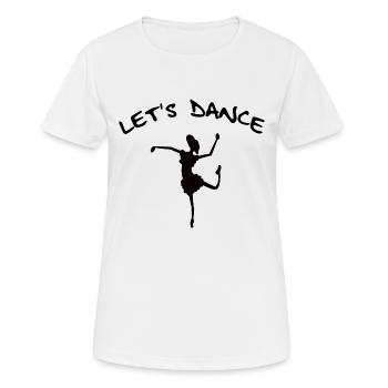 Dansons - Schaf - T-shirt respirant Femme - blanc - Devant - AI Model Female 172 dark (172cm)