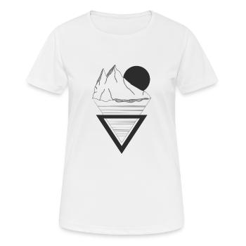 triangle - T-shirt respirant Femme - blanc - Devant - AI Model Female 172 dark (172cm)