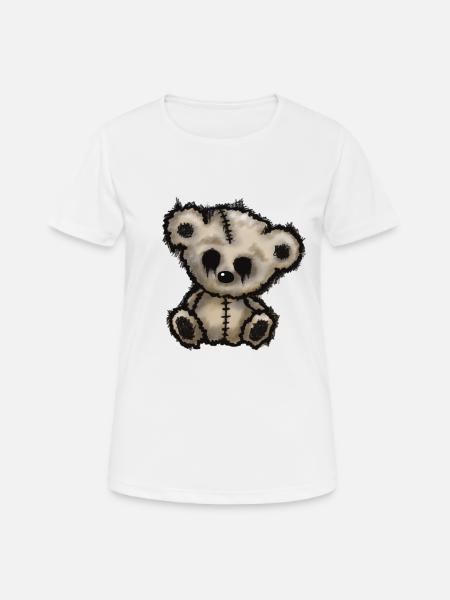 teddy - Frauen T-Shirt atmungsaktiv - Weiß