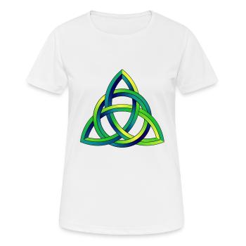 Noeud Celtique Noeud Celtique - T-shirt respirant Femme - blanc - Devant - AI Model Female 172 dark (172cm)