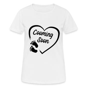 Schwanger Schwangerschaft Pregnant Mama Mom Baby - Frauen T-Shirt atmungsaktiv - Weiß - Vorne - AI Model Female 172 dark (172cm)