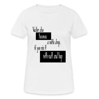hop - Women's Breathable T-Shirt - white - Front - AI Model Female 172 dark (172cm)