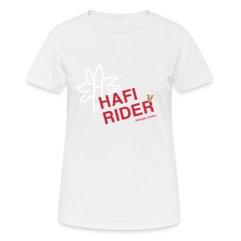 Hafi-rider / Haflinger / cheval / poney - T-shirt respirant Femme - blanc - Devant - AI Model Female 172 dark (172cm)