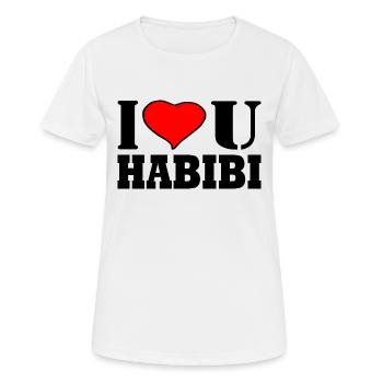 HABIBI - Women's Breathable T-Shirt - white - Front - AI Model Female 172 dark (172cm)