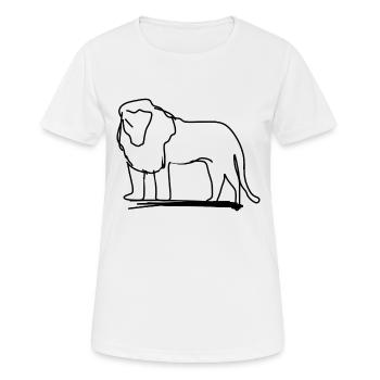 Leo Symbol Animal Predator - Women's Breathable T-Shirt - white - Front - AI Model Female 172 dark (172cm)