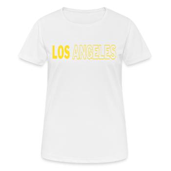 Los Angeles - Women's Breathable T-Shirt - white - Front - AI Model Female 172 dark (172cm)