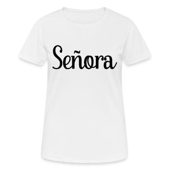 Señora Engagement Bride To Be Wedding Party - Women's Breathable T-Shirt - white - Front - AI Model Female 172 dark (172cm)