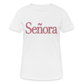 Señora Engagement Bride To Be Wedding Party - Women's Breathable T-Shirt - white - Front - AI Model Female 172 dark (172cm)
