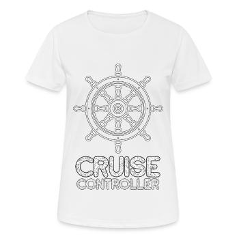 Tempomat | Wasser-Kommando - Frauen T-Shirt atmungsaktiv - Weiß - Vorne - AI Model Female 172 dark (172cm)