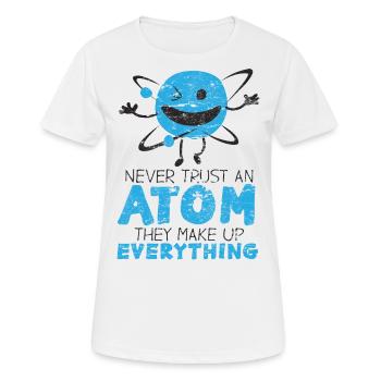 atome - T-shirt respirant Femme - blanc - Devant - AI Model Female 172 dark (172cm)
