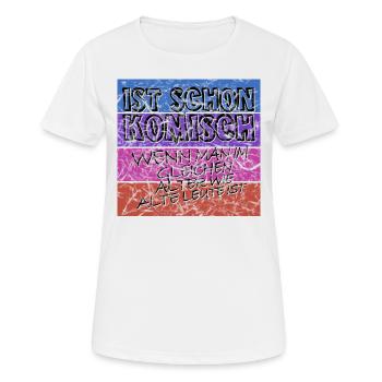komisches alter schwarz alt - Frauen T-Shirt atmungsaktiv - Weiß - Vorne - AI Model Female 172 dark (172cm)
