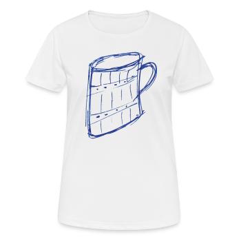 pichet pour blanc - T-shirt respirant Femme - blanc - Devant - AI Model Female 172 dark (172cm)