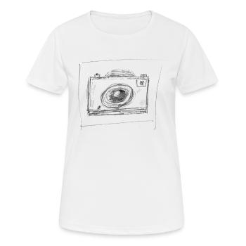 foto for bright - Frauen T-Shirt atmungsaktiv - Weiß - Vorne - AI Model Female 172 dark (172cm)