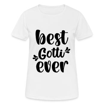 Bestes Gotti der Welt Schweiz Patentante Patin - Frauen T-Shirt atmungsaktiv - Weiß - Vorne - AI Model Female 172 dark (172cm)