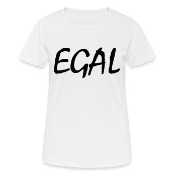 Egal - Frauen T-Shirt atmungsaktiv - Weiß - Vorne - AI Model Female 172 dark (172cm)