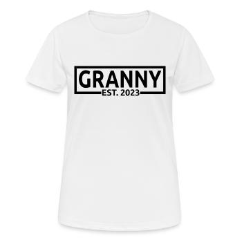 Granny Est. 2023, Grandma To Be, Pregnancy Reveal - Women's Breathable T-Shirt - white - Front - AI Model Female 172 dark (172cm)