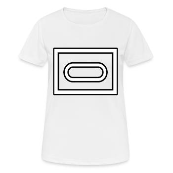 Panzertruppe Panneau tactique Bundeswehr - T-shirt respirant Femme - blanc - Devant - AI Model Female 172 dark (172cm)