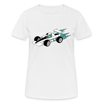 Formula Race car - Women's Breathable T-Shirt - white - Front - AI Model Female 172 dark (172cm)