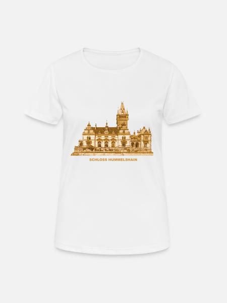Hummelshain Neues Schloss Schmölln Thüringen - Dame T-shirt svedtransporterende - hvid